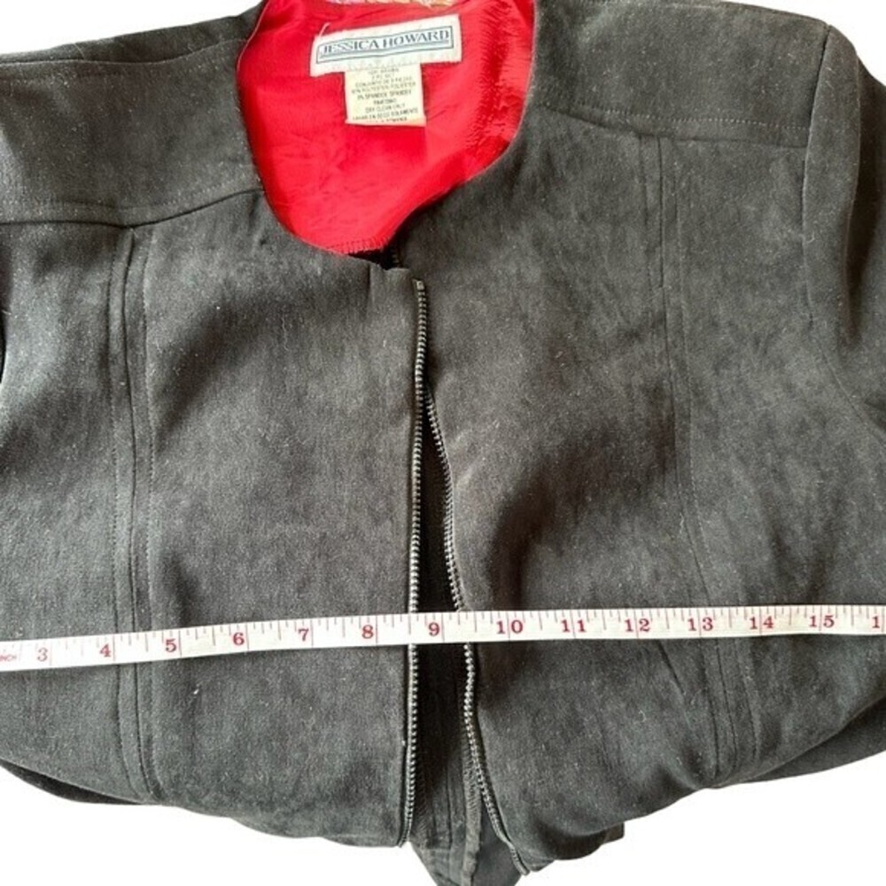 Jessica Howard Black Suede Jacket. Size 12. Beautiful Jacket - Picture 6 of 7